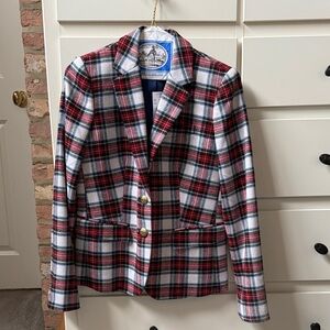 J. Crew Factory Stewart Plaid Wool-Blend Blazer NWT